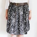 Leopard Print Skirt With Bubble Hem S, M